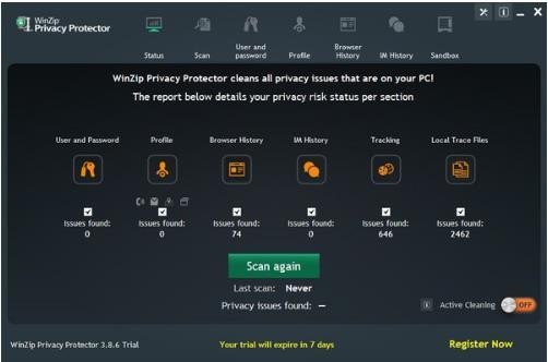 WinZip Privacy Protectorʰ