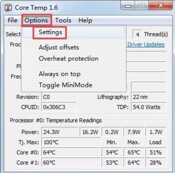 Core Tempٰ