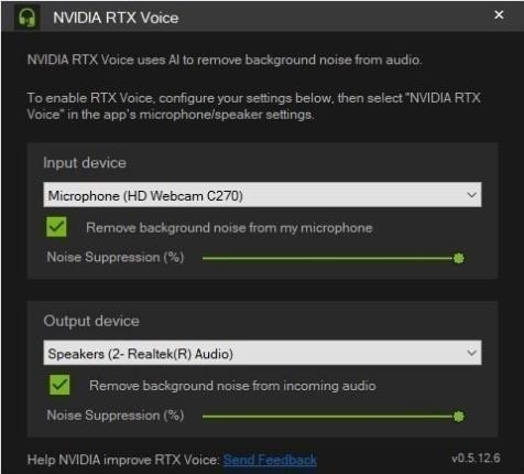 NVIDIA RTX Voice°