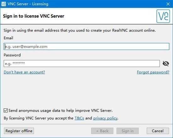 VNC Server°